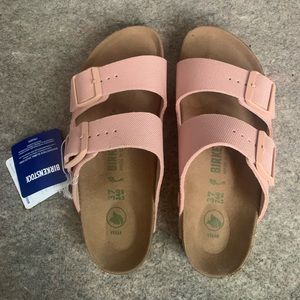 Birkenstock Arizona Rivet Women's Soft Pink Vegan Sandals Slides Shoes
